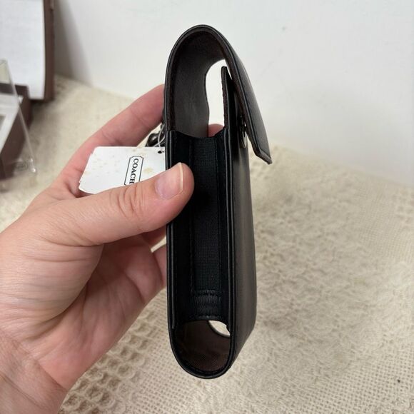 Y2K Vintage Coach Nokia Phone Case 7906 NIB Black Leather Accessory - Picture 7 of 12